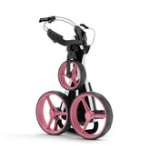 Big Max Blade Trio ultra-compact 3-wheel golf trolley (white-pink)